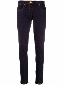 Versace jean slim à fentes
