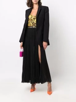 Versace débardeur en soie à imprimé Barocco