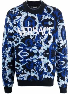 Versace pull Ă motif baroque