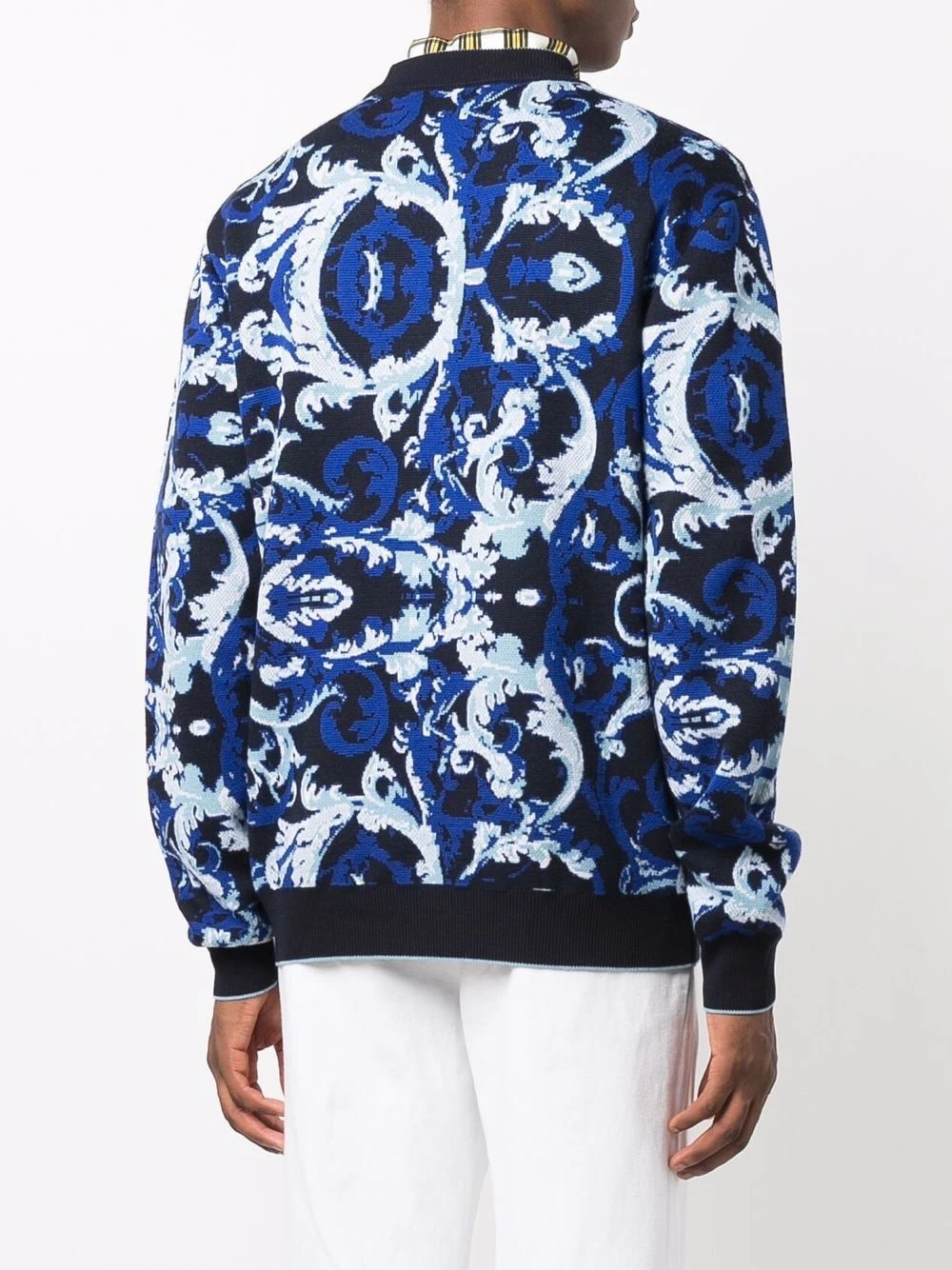Versace Qualité Excellente Pull à motif baroque pulls homme 6 Versace pull à motif baroque