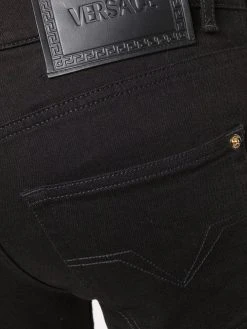 Versace jean skinny à patch logo