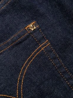 Versace jean slim à coutures contrastantes
