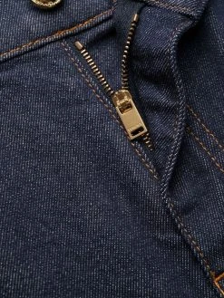 Versace jean slim à coutures contrastantes