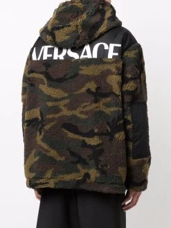 Versace veste imprimée à capuche