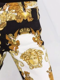 Versace jean à motif Barroco