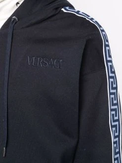 Versace hoodie à bandes Greca