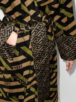 Versace peignoir La Greca en jacquard
