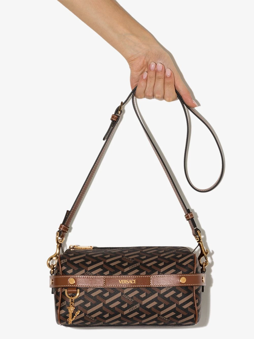 Promos Versace Sac à bandoulière à motif Greca sacs porté épaule femme 6 Versace sac à bandoulière à motif Greca