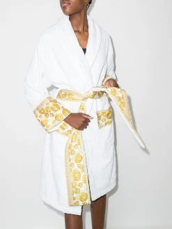 Versace peignoir ceinturé à imprimé Medusa