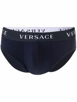 Versace lot de deux slips à bande logo