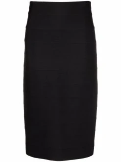 Versace jupe zippée à taille haute