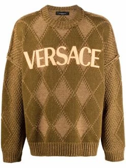 Versace pull à logo appliqué
