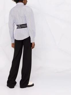 Prix Malin Versace Chemise rayée à bande logo en intarsia chemises femme 13 Versace chemise rayée à bande logo en intarsia