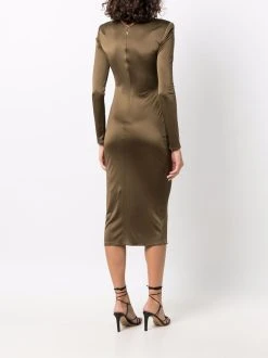 Excellente qualité Versace Robe en soie à manches longues robes de jour femme 12 Versace robe en soie à manches longues