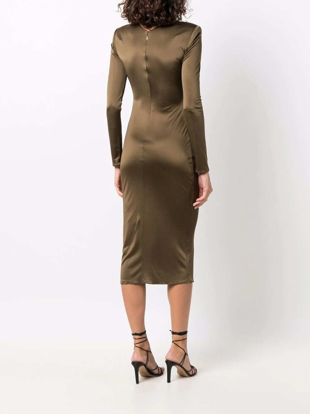 Excellente qualité Versace Robe en soie à manches longues robes de jour femme 6 Versace robe en soie à manches longues