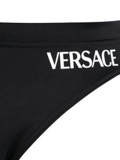 Versace short de bain à logo imprimé