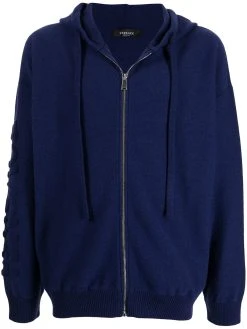 Versace hoodie zippé à manches longues