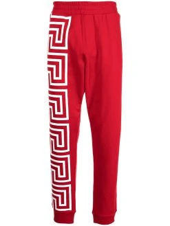 Versace pantalon de jogging à imprimé Greca