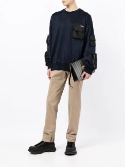 Versace sweat à design multi-poches