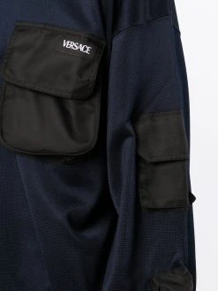 Versace sweat à design multi-poches