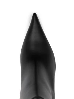 Versace bottines pointues à plaque logo