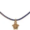 Versace collier Medusa à design tressé