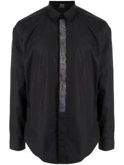 Versace chemise à détail Greca