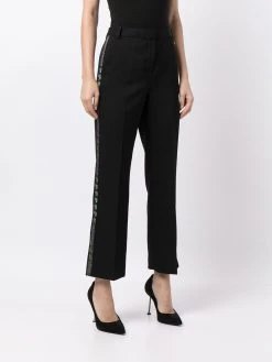 Versace pantalon de tailleur à bandes Greca