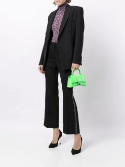 Versace pantalon de tailleur à bandes Greca