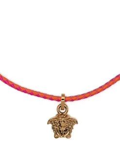 Versace collier en corde Medusa Ă pendentif