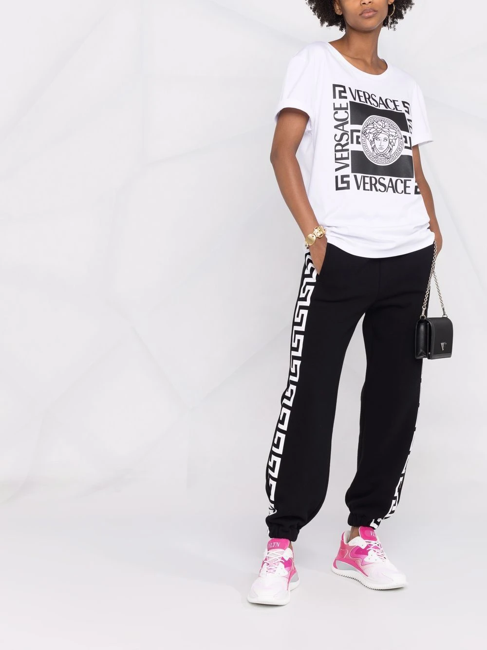 Versace Prix Compétitif Pantalon de jogging à motif Greca pantalons de survêtement femme 4 Versace pantalon de jogging à motif Greca