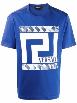 Versace t-shirt à logo imprimé