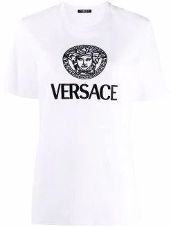 Versace t-shirt à logo imprimé