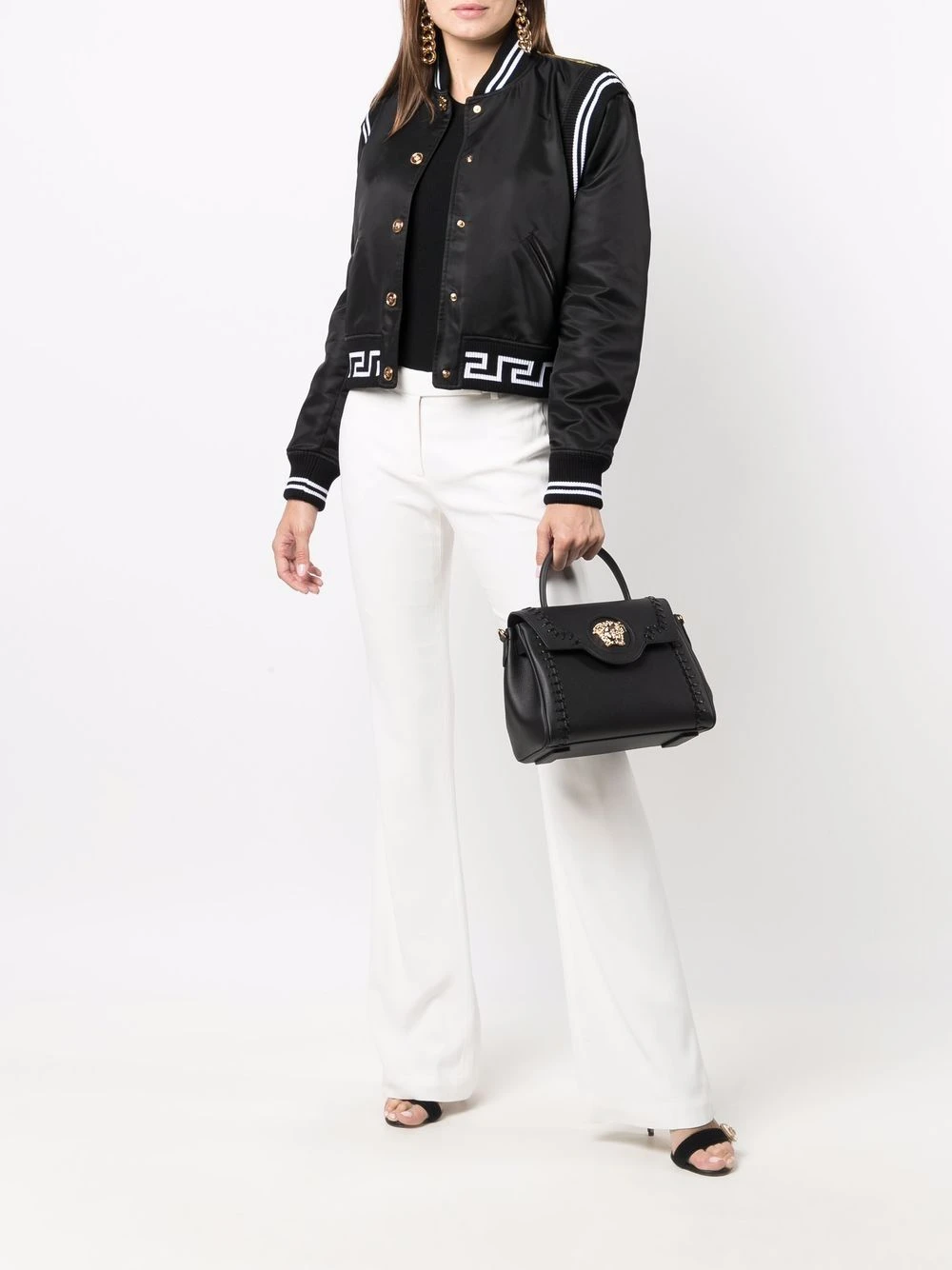 Versace Sac cabas Medusa à plaque logo Meilleure qualité sacs cabas femme 4 Versace sac cabas Medusa à plaque logo