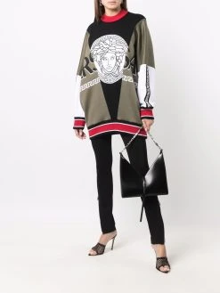 Versace Sweat Medusa à empiècements contrastants Prix Légers sweats femme 9 Versace sweat Medusa à empiècements contrastants