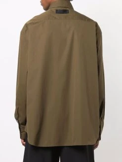 Versace chemise en popeline à motif Barocco