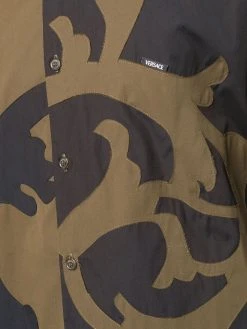 Versace chemise en popeline à motif Barocco