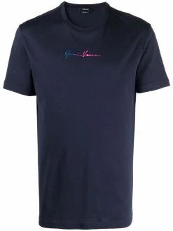 Versace t-shirt à logo brodé