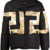 Versace veste matelassée à imprimé Greca