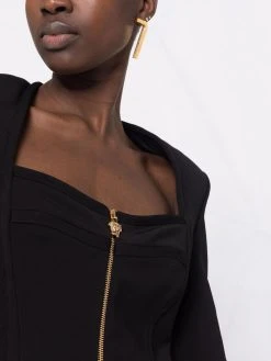 Versace haut crop à encolure carrée