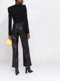 Versace haut crop à encolure carrée