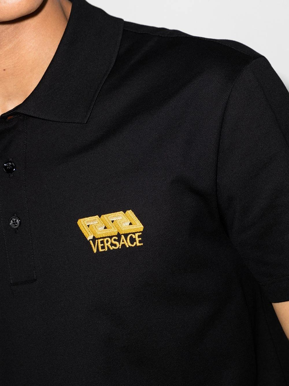 Versace Prix Acceptable Polo La Greca à manches courtes polos homme 6 Versace polo La Greca à manches courtes