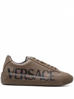 Versace baskets à détail Greca