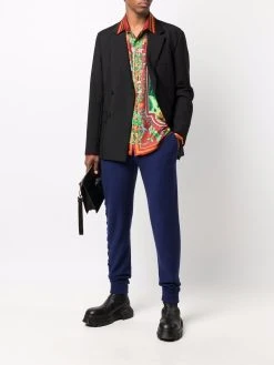 Versace pantalon de jogging fuselé à logo