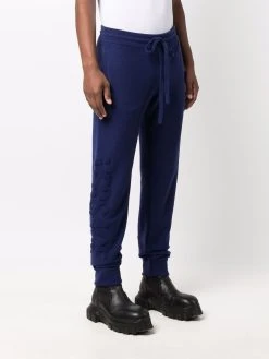 Versace pantalon de jogging fuselé à logo