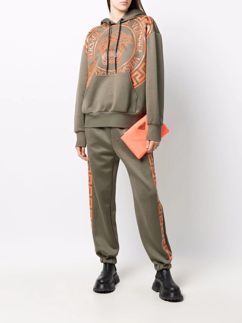 Versace Vendre Pantalon de jogging à motif Greca pantalons de survêtement femme 4 Versace pantalon de jogging à motif Greca