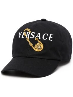 Versace casquette à épingle brodée