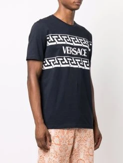 Versace t-shirt à logo Greca imprimé