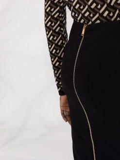 Remise En Ligne Versace Jupe crayon à détails de zips jupes crayon femme 12 Versace jupe crayon à détails de zips