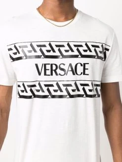 Versace t-shirt à logo Greca imprimé